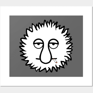 Curly Ball Dude - Original Character Funny Simple Cartoon T-shirt Design for Men,Women,Teens... Posters and Art